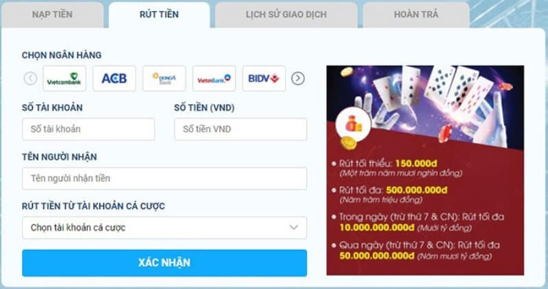 Giao dịch siêu nhanh và cực đơn giản tại 8Live