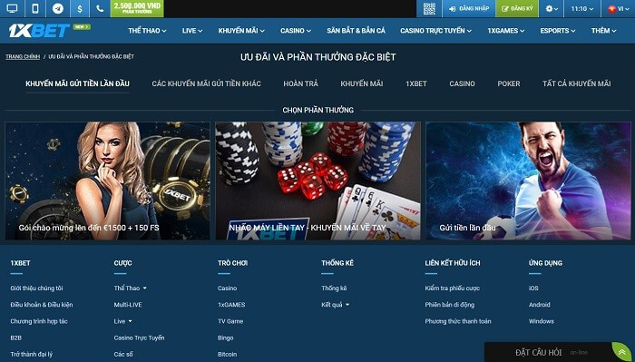 1xBet - Đánh giá chi tiết và thật nhất về nhà cái - Update 3/2023 3 Đánh giá chi tiết nhà cái 1Xbet