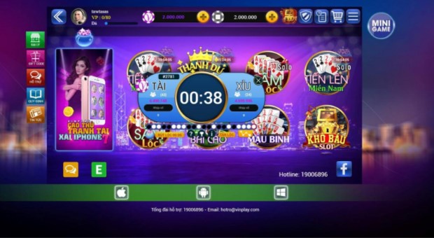 Vinplay – đẳng cấp vua game bài đổi thưởng số 1 3 Hệ thống game mượt mà