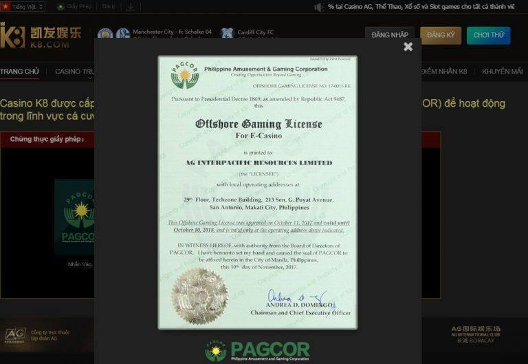 Nhà cái K8 – Nơi thỏa mãn đam mê cá cược trực tuyến đẳng cấp nhất hiện nay