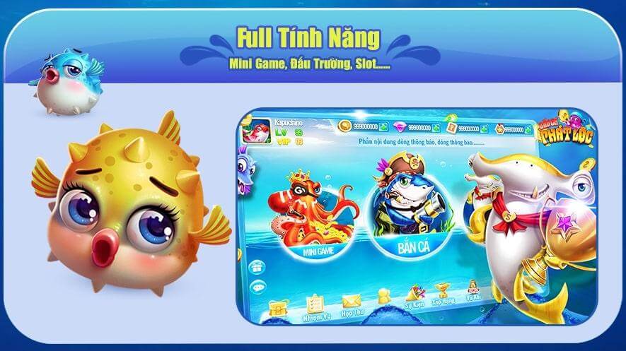 Bancaphatloc – Cơ hội rinh quà khủng, bắn cá thả ga. 2 Giao diện hiện đại, cuốn hút