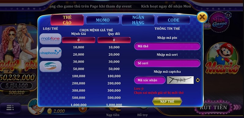 MAX CLUB - Điểm đến game bài đổi thưởng online uy tín hàng đầu 3 Hướng dẫn nạp xu vào hệ thống MaxClub cực đơn giản: