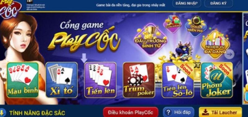 PLAYCOC - Sân chơi bài online quen thuộc hot hit Update 07/2023 1 Giới thiệu khái quát về nền tảng game Playcoc
