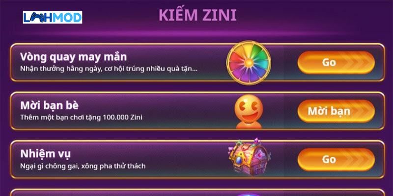 Những siêu ưu đãi người chơi chỉ được trải nghiệm tại ZINI CLUB.