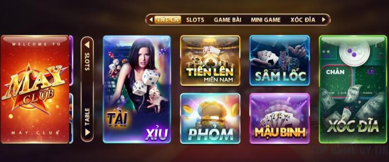 May Club - Cổng game bài đổi thưởng An toàn - Uy tín - Chất lượng Update 07/2023 4 Đâu là những sản phẩm cược độc đáo và ăn khách nhất May Club?