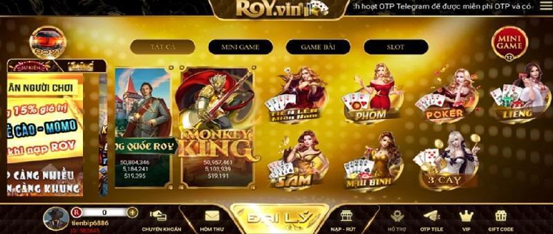 Royvin - Sân chơi đẳng cấp số 1 dành cho dân chuyên nghiệp 3 Sản phẩm game độc đáo, phong phú và ấn tượng