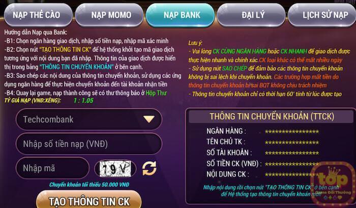 Xeng88 – Cổng game đổi thưởng uy tín bậc nhất của năm nay 4 Làm thế nào để nạp tiền, rút tiền Xeng88 một cách an toàn, chính xác?