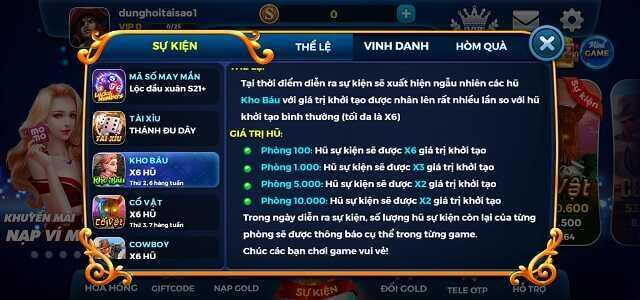 CỔNG GAME SIÊU HŨ 52 CÓ GÌ ĐỂ ĐƯỢC GỌI LÀ CỔNG GAME ĐỔI THƯỞNG UY TÍN NHẤT HIỆN NAY? 3 ác sự kiện tri ân khách hàng của Siêu hũ 52